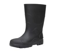 Generisch Zapatillas para hombre, resistentes a golpes y perforaciones, para industria y minería, resistentes al aceite y a los álcalis, zapatos acuáticos blancos, tubo medio sin forro polar, zapatos