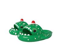Generisch Zapatillas Shark Slides, material EVA supersuave, sandalias cómodas, sandalias unisex de tiburón para, verde claro, 36/37 EU