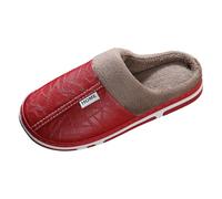 Generisch Zapatillas suaves para mujer con plantilla acolchada para comodidad invernal, elegante simplicidad en el diseño, rojo, 39 EU