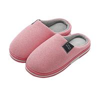 Generisch Zapatillas suaves para mujer con plantillas de algodón cálidas para una comodidad acogedora, Rosa., 38 EU