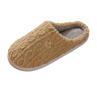 Generisch Zapatillas unisex para el tiempo libre, cómodas zapatillas, ligeras y cálidas, suela antideslizante, pantuflas de algodón de felpa de invierno, pantuflas de fieltro suaves para exteriores