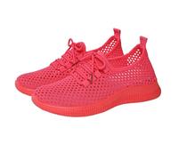 Generisch , Zapatillas versátiles para mujer con parte superior de malla transpirable, suave y cómoda y mano de obra abierta. Ancho de zapatos de mujer H 41, Rosa intenso., 42 EU