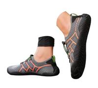 Generisch Zapatos acuáticos para hombre y mujer, de secado rápido, transpirables, ligeros, cómodos, zapatos descalzos para nadar, senderismo, ciclismo, deportes al aire libre, playa, surf, buceo, gris