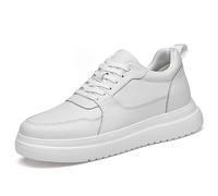 Generisch Zapatos casuales de altura para hombre con estructura ajustable, zapatillas transpirables antideslizantes con cordones, aumento invisible para más zapatos casuales cómodos para el día a día
