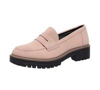 Generisch Zapatos casuales de suela gruesa de un solo color temperamento cómodos para ocasiones diarias con apariencia robusta, Rosa., 38 EU