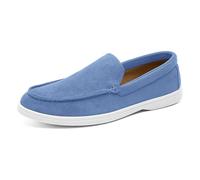Generisch Zapatos casuales para hombre de ante mocasines clásicos zapatos casuales planos cómodos zapatos de conducción ligeros zapatillas de barco, BU1, 38 EU