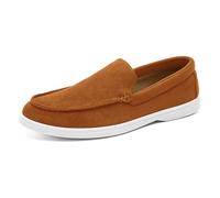Generisch Zapatos casuales para hombre de ante mocasines clásicos zapatos casuales planos cómodos zapatos de conducción ligeros zapatillas de barco, Bw1, 47 EU