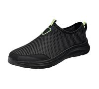 Generisch Zapatos casuales para hombre, zapatos deportivos para hombre, nuevos patrones de moda, simples, lisos, cómodos, suelas planas, ligeros, antideslizantes, informales, Negro , 44 EU