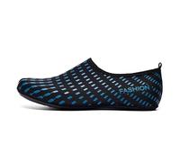 Generisch Zapatos de agua para hombre y mujer, de secado rápido, antideslizantes, transpirables, ligeros, de verano, playa, natación, surf, yoga, deportes al aire libre, calcetines acuáticos, azul, 47