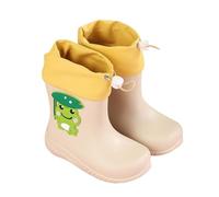 Generisch Zapatos de agua unisex para bebé, antideslizantes, diseño de dibujos animados, con cordón, botas de lluvia, impermeables, resistentes, transpirables, para jardín, escuela, actividades al