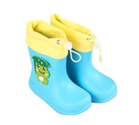 Generisch Zapatos de agua unisex para bebé, antideslizantes, diseño de dibujos animados, con cordón, botas de lluvia, impermeables, resistentes, transpirables, para jardín, escuela, actividades al