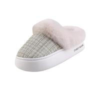 Generisch Zapatos de algodón para mujeres en otoño e invierno casa interior no antideslizante fondo grueso sabía zapatos de algodón cálidas zapatillas antideslizantes de felpa mullidas zapatillas de