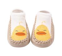 Generisch Zapatos de aprendizaje para niños con diseño coreano, zapatos de calcetines transpirables, suela suave para bebé, zapatos cómodos para gatear con cintura elástica, Blanco, 22 EU