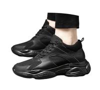 Generisch Zapatos de ascensor de moda para hombre, entrenador cómodo, zapatos de aumento de altura invisible, zapatos de cuero, diseño de moda, zapatos deportivos para caminar, zapatos de tenis para