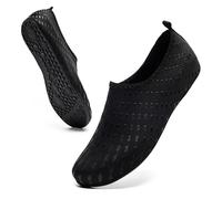 Generisch Zapatos de baño unisex: zapatos de agua de secado rápido || Zapatos de neopreno para mujer y hombre || Zapatos de playa antideslizantes || Zapatos de surf ligeros, Negro , 36 EU
