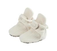 Generisch Zapatos de bebé para niños recién nacidos, calcetines de punto de patchwork de punto de peluche de 0 a 12 meses, zapatos de entrenamiento, Blanco, 19 EU