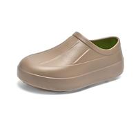 Generisch Zapatos de cocina para hombre Slip-On EVA impermeable resistente al aceite antideslizante cocina cocina zapatos de trabajo restaurante jardín hospital servicio zapatillas, caqui, 38 EU