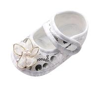 Generisch Zapatos de correr niños lindos recién nacidos niñas casual vestido de bebé zapatos princesa zapatos jogging traje, Blanco, 18 EU