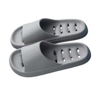 Generisch Zapatos de ducha para mujer, deslizadores de piscina de masaje, suaves, cómodos, pantuflas, gris, 43 EU