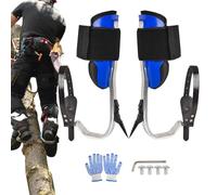 Generisch Zapatos de escalada | Equipo portátil de pinchos para trepar árboles | Juego de arnés de escalada seguro Herramientas para deportes de supervivencia selva profesionales, soporte de palma