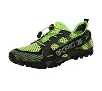 Generisch Zapatos de escalada para hombre, zapatos de senderismo, antideslizantes, ligeros, transpirables, para exteriores, antideslizantes, deportivos, montañas, verde, 39 EU