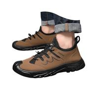 Generisch Zapatos de escalada para hombre, zapatos informales, ligeros y transpirables, zapatos de trabajo al aire libre, zapatos de seguridad, zapatos de seguridad, zapatos de seguridad unisex, caqui