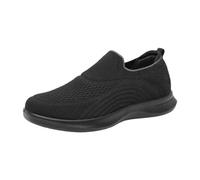 Generisch Zapatos de hombre de primavera y pie estribo para hombre, informales, suaves, transpirables, deportivos, informales, plantillas de gel, zapatos para hombre, Negro , 39 EU