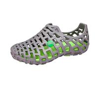 Generisch Zapatos de hombre negro y amarillo, tejido de malla, sandalias, zapatos casuales para playa, natación, paseos y actividades al aire libre para hombre y mujer, compatibles con zapatos de moto