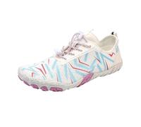 Generisch Zapatos de hombre para deportes acuáticos para senderismo, natación, playa, yoga y actividades al aire libre, Blanco, 36 EU