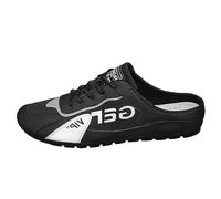 Generisch Zapatos de hombre Tendencia versátiles zapatos casuales Lazy Man Half Slipperboard modernos zapatos casuales para el día a día, resistentes y cómodos, Negro , 40 EU