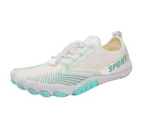 Generisch Zapatos de hombre y mujer, zapatos casuales, zapatillas de deporte de moda al aire libre para la playa, natación, correr, Blanco, 40 EU