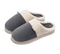Generisch Zapatos de invierno cálidos para parejas con suela gruesa de goma para interiores y contra el embarazo Zapatos de mujer 43, gris, 44 EU