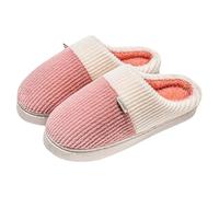 Generisch Zapatos de invierno cálidos para parejas con suela gruesa de goma para interiores y contra el embarazo Zapatos de mujer 43, Rojo sandía, 40 EU