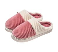 Generisch Zapatos de invierno cálidos para parejas con suela gruesa de goma para interiores y contra el embarazo Zapatos de mujer 43, Rosa., 36 EU