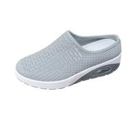 Generisch Zapatos de invierno para mujer 39 Cushion Pantuflas de espalda abierta Zapatos de senderismo de malla transpirable Sandalias Air Cushion Slip On Walking Zapatos de caminar al aire libre