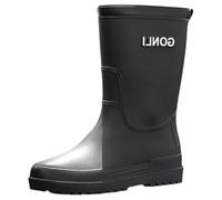 Generisch Zapatos de jardín impermeables para hombre, botas de verano, antideslizantes, impermeables, informales, de media altura, ligeras, monocromáticas, chanclas de media altura