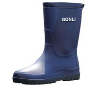 Generisch Zapatos de jardín impermeables para hombre, botas de verano, antideslizantes, impermeables, informales, de media altura, ligeras, monocromáticas, chanclas de media altura