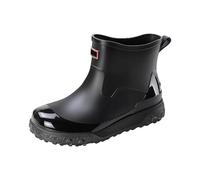 Generisch Zapatos de lluvia para hombre, cómodos, ligeros, botas de goma de un solo color, antideslizantes, botas de lluvia para exteriores, zapatos descalzos, botas deportivas impermeables para