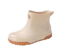 Generisch Zapatos de lluvia para hombre, cómodos, ligeros, botas de goma de un solo color, antideslizantes, botas de lluvia para exteriores, zapatos descalzos, botas deportivas impermeables para