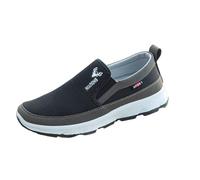 Generisch Zapatos de lona para hombre, sin cordones, zapatos deportivos cómodos para exteriores, zapatos de verano, ligeros, casuales, zapatos de entrenamiento, suaves, antideslizantes, Black, 43.5 EU