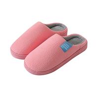 Generisch Zapatos de lona para mujer de plataforma de algodón cálido suave solte zapatos para hombres y mujeres zapatos de casa interior zapatos de mujer zapatos de mujer zapatos con cordones, Rosa