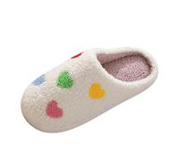 Generisch Zapatos de mujer Azul Cómodo Hogar Color Amor Invierno Algodón Zapatillas Hombres Y Mujeres Parejas Suela Gruesa Zapatos de Algodón Caliente Mujer Con Tacón Azul, a, 37 EU