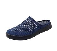 Generisch Zapatos de mujer Botines negros Zapatos casuales planos, unisex, zapatos de trabajo de malla ligera, zapatos de trabajo deportivos transpirables zapatos negros altos para mujer, azul, 43 EU