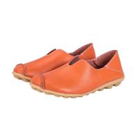 Generisch Zapatos de mujer transpirables de moda con cordones, zapatos casuales para diabéticos para mujer, naranja, 42 EU