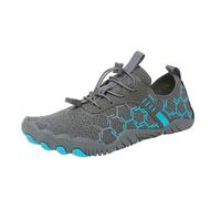 Generisch Zapatos de mujer Zapatos acuáticos ligeros y calcetines descalzos para nadar, bucear, playa, surf, yoga, deportes al aire libre, gris, 46 EU