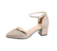 Generisch Zapatos de noche para mujer, zapatos de baile con purpurina, zapatos de baile latinos puntiagudos, zapatos de boda con brillantes, elegantes, ligeros, tacones altos, cómodos, zapatos de boda