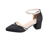 Generisch Zapatos de noche para mujer, zapatos de baile con purpurina, zapatos de baile latinos puntiagudos, zapatos de boda con brillantes, elegantes, ligeros, tacones altos, cómodos, zapatos de boda