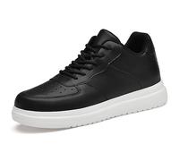 Generisch Zapatos de ocio para hombre con elevaciones, antideslizantes, transpirables, versátiles, ideales para el día a día, zapatillas deportivas de altura ajustable para hombres activos, Negro