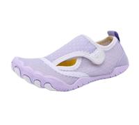 Generisch Zapatos de ocio para hombre, zapatillas deportivas para hombre y mujer, lisos, planos, antideslizantes, para senderismo, playa, natación, fitness, caminar, morado, 31 EU