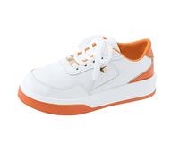 Generisch Zapatos de ocio para mujer, zapatos elegantes de piel, zapatos deportivos modernos, suela gruesa, impermeables, transpirables, para exteriores, ligeros, naranja, 42 EU